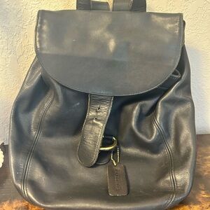 Coach Navy Vintage Lightweights Leather Backpack